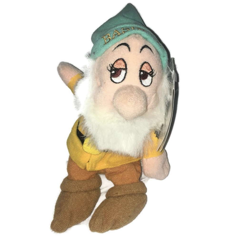 Disney Store BASHFUL Mini Bean Bag 8" Snow White